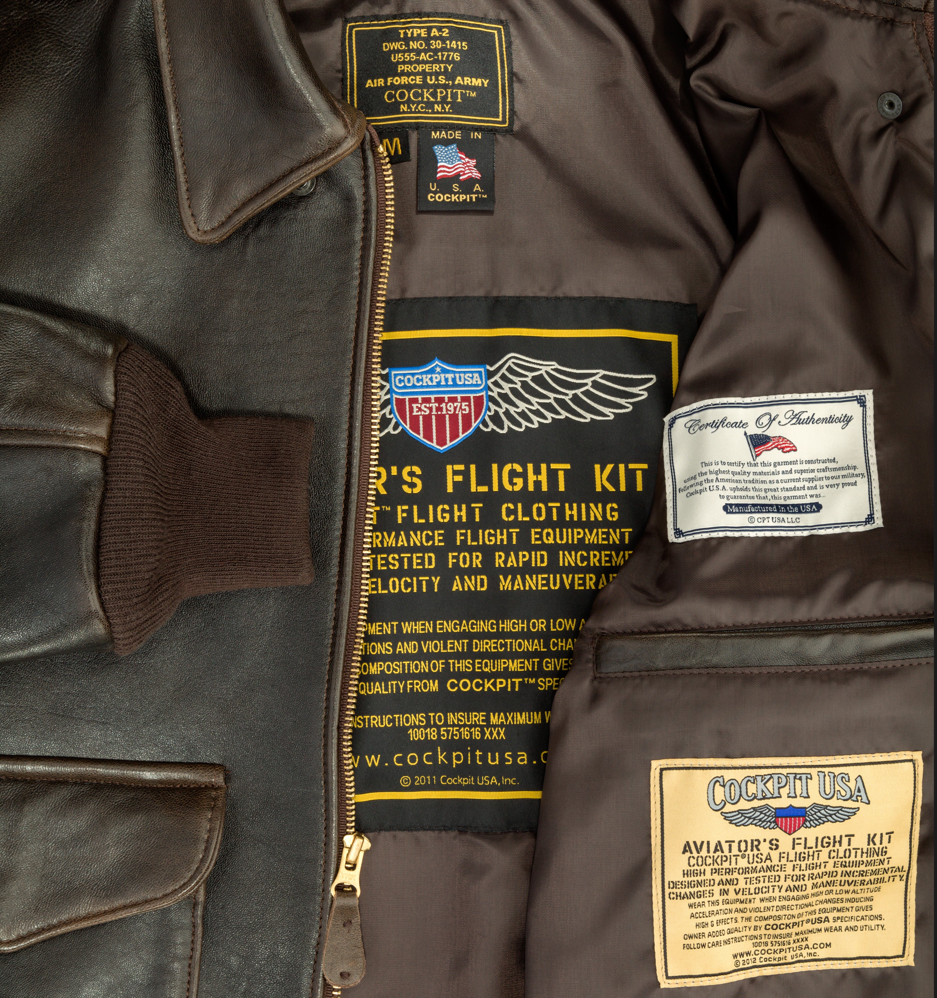 100 Mission™ A-2 Pilot’s Jacket Z2011A - Image 7