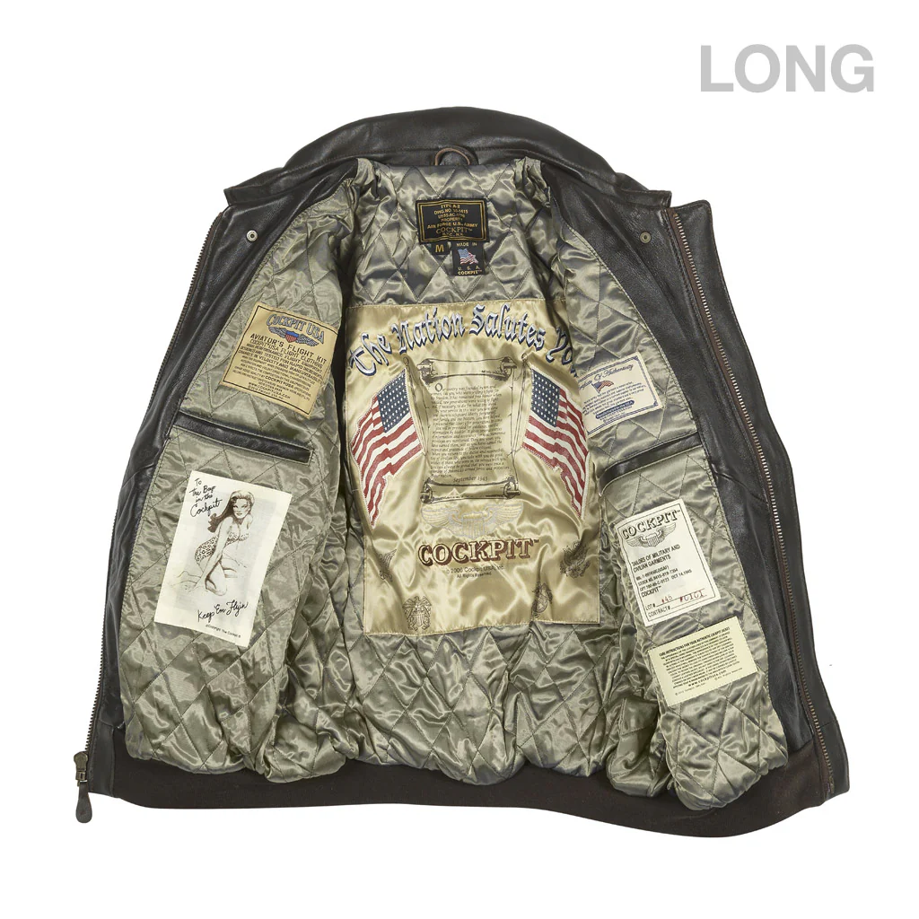 Antique Lamb Jacket (Long) Z2567MML in Brown - Image 2