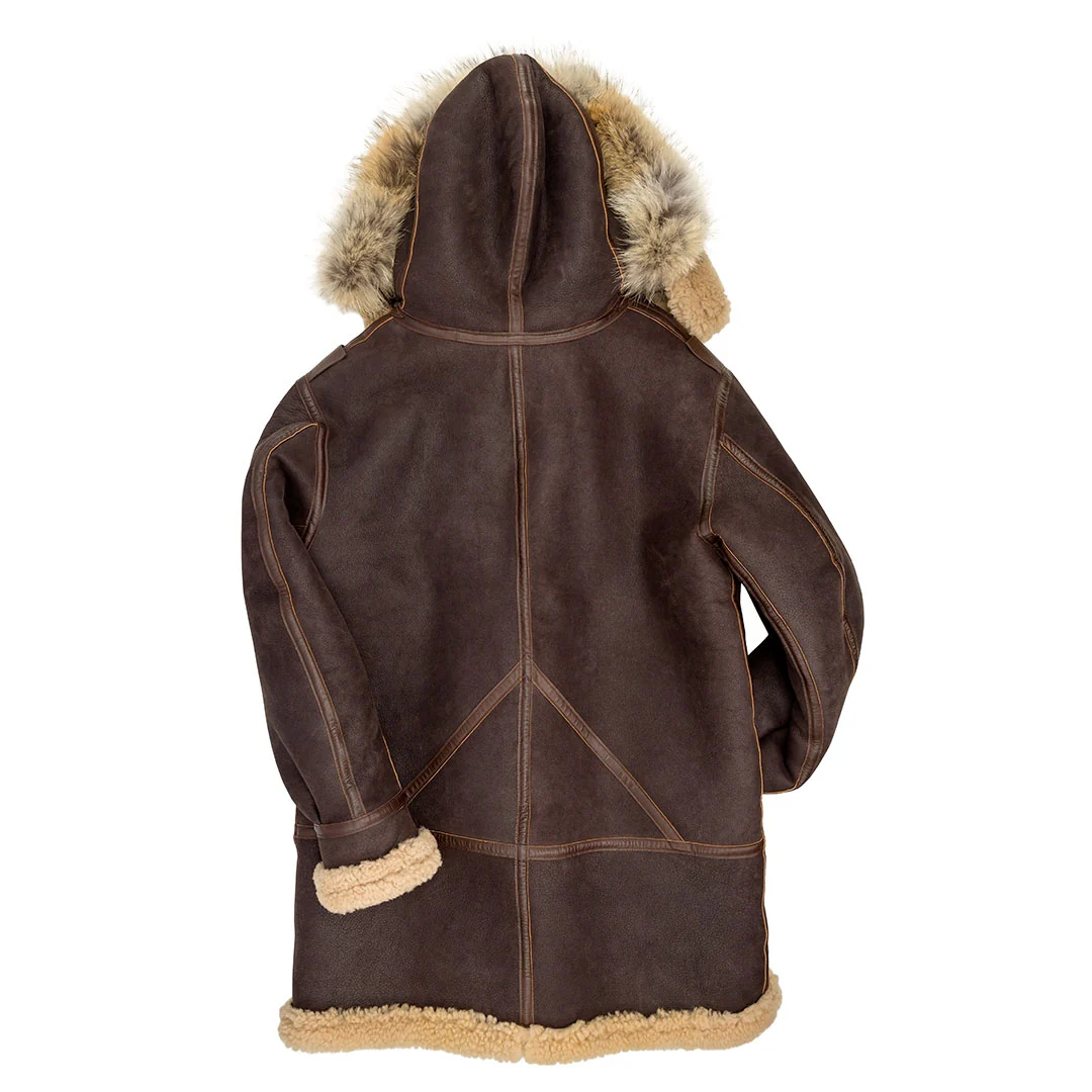 B-7 Aleutian WWII Sheepskin Parka Z21M035 - Image 3