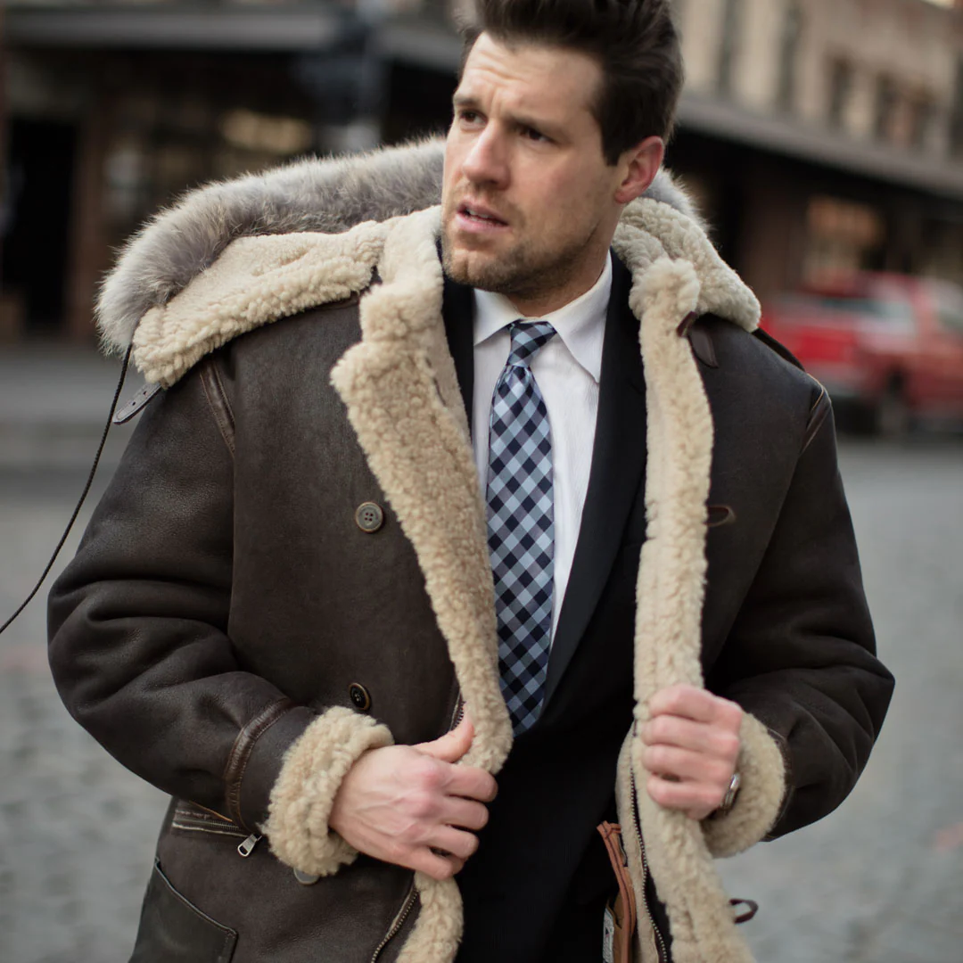 B-7 Aleutian WWII Sheepskin Parka Z21M035 - Image 7