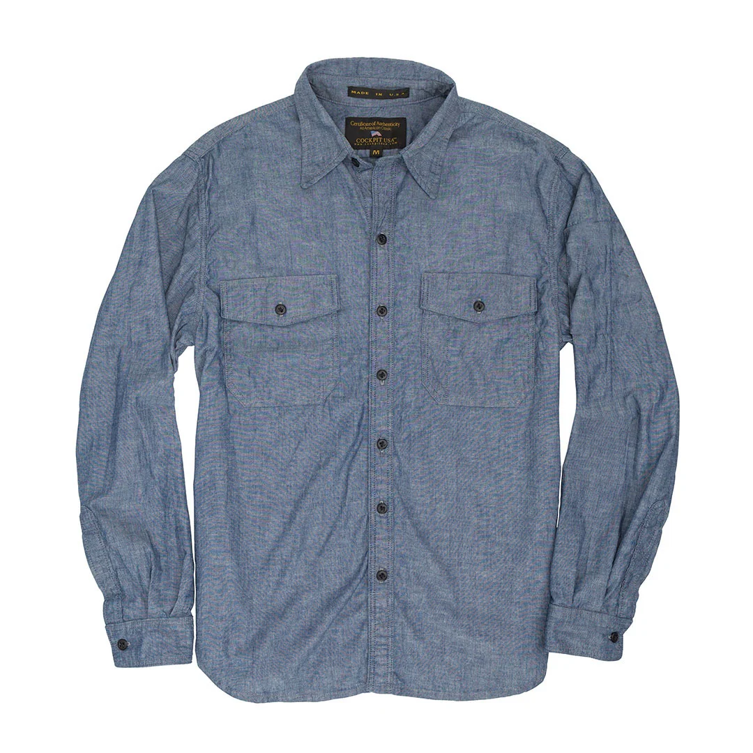 CHAMBRAY OFFICERS SHRT Z42X008 - Image 4