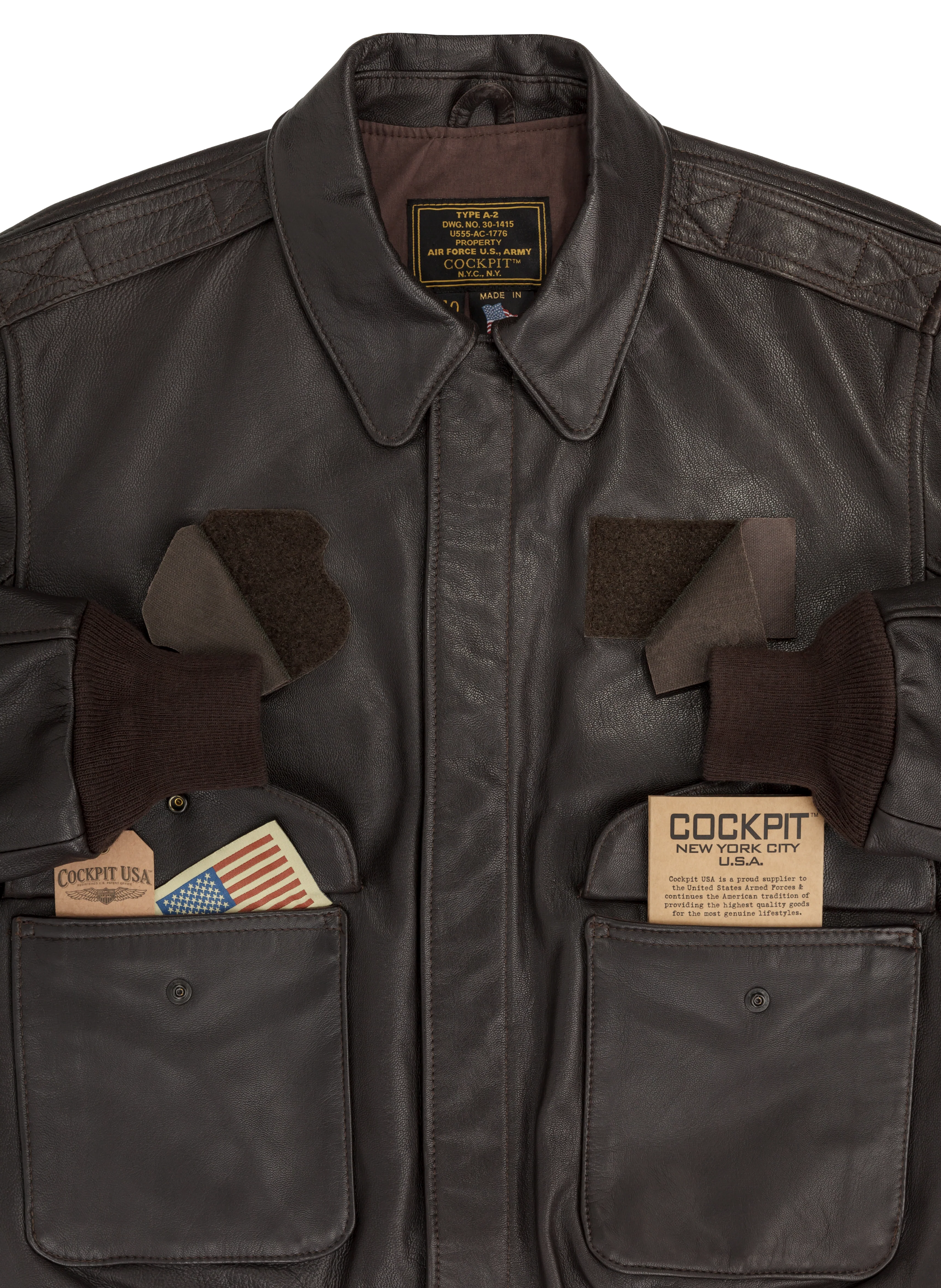 Cockpit A-2 Jacket with Velcro Long Z21V42L (LONG) - Image 4