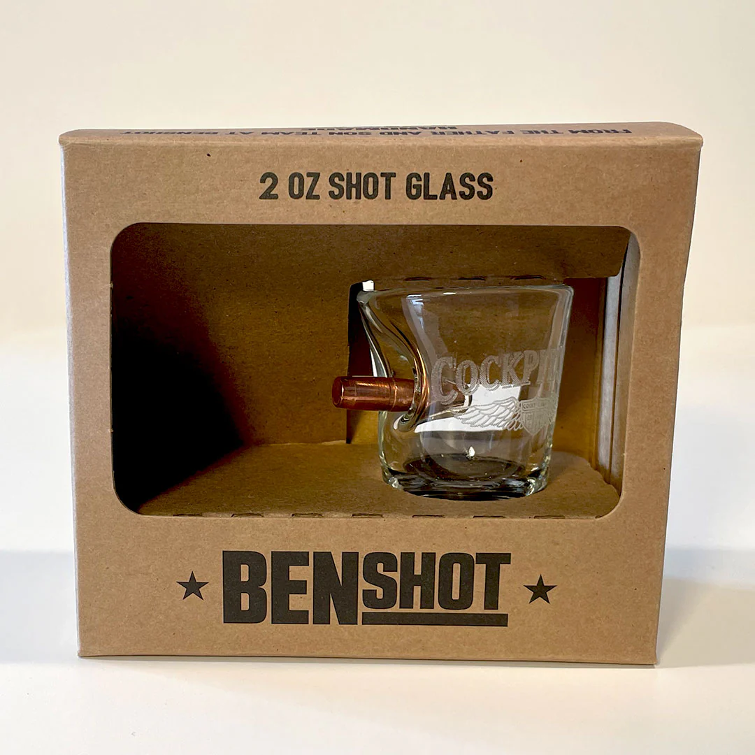 Cockpit USA Logo 2 oz Shot Glass by BenShot Z99F117 - Image 3