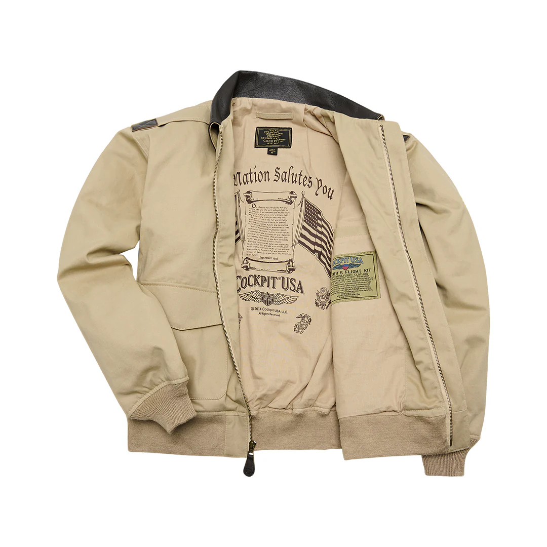 Cotton A-2 Flight Jacket Z29S79 - Image 3