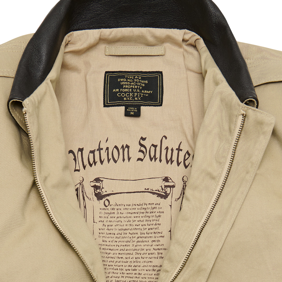 Cotton A-2 Flight Jacket Z29S79 - Image 5