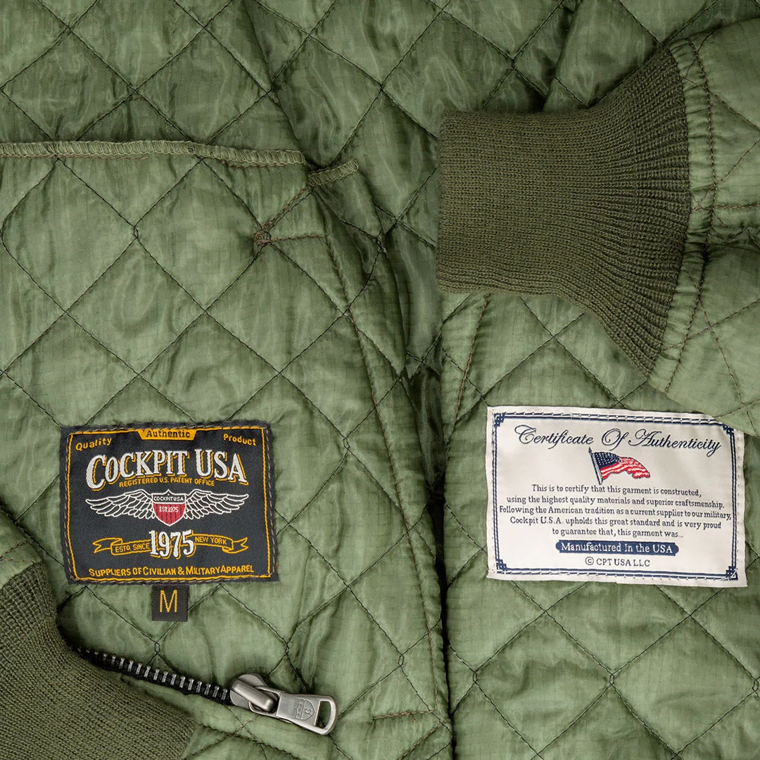 Diamond Quilted Bomber Jacket Z24Y009 - Image 4