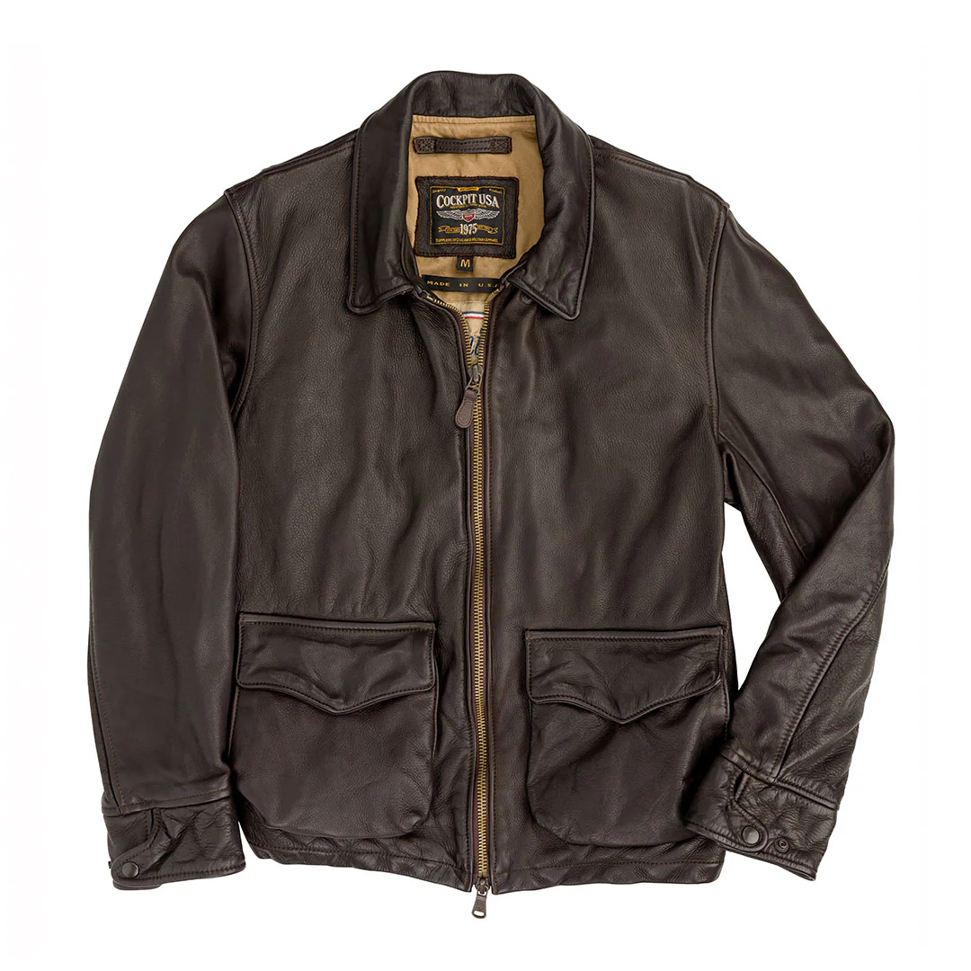 Division Commander’s Leather Tanker Jacket Z21U020 - Image 3