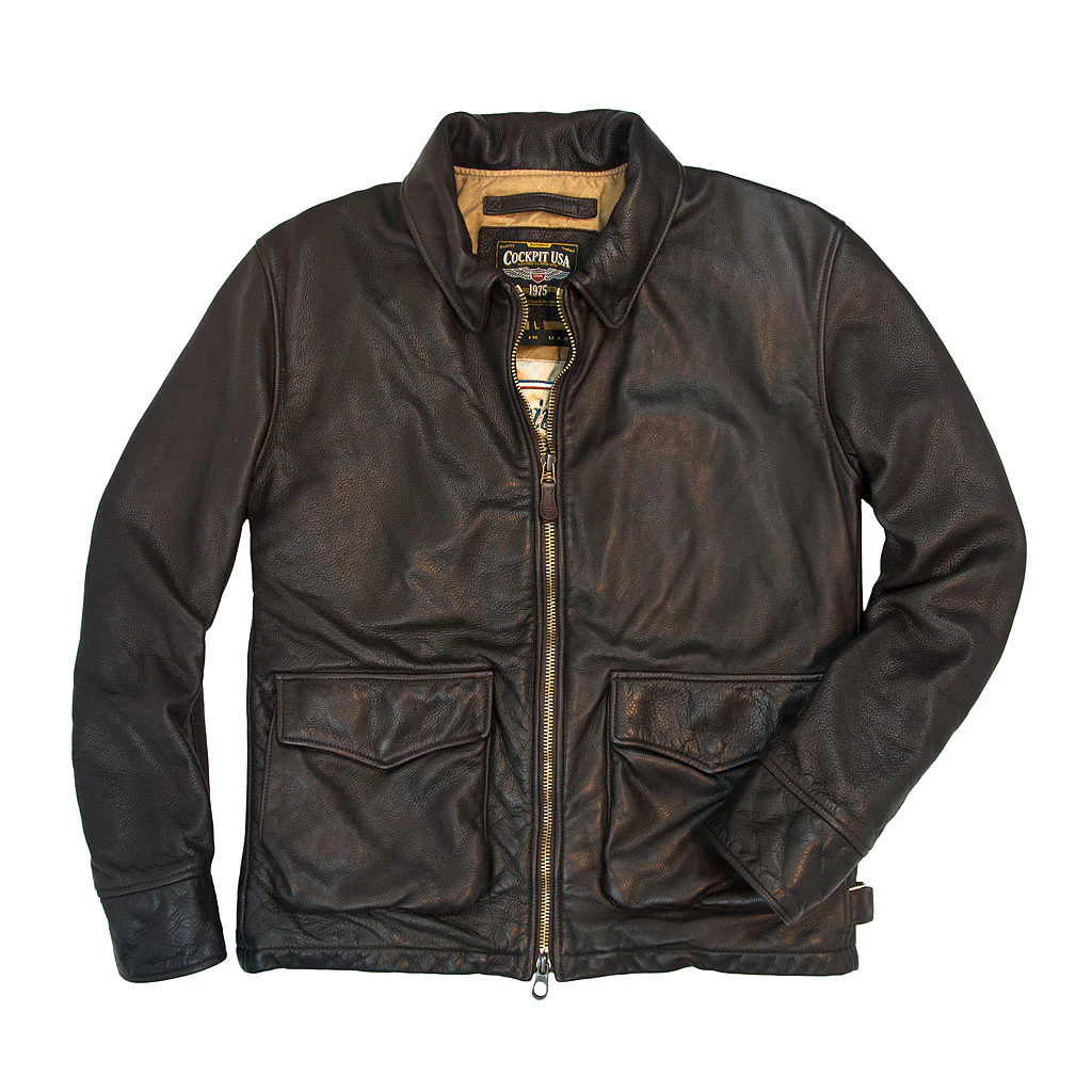 Division Commander’s Leather Tanker Jacket Z21U020 - Image 4
