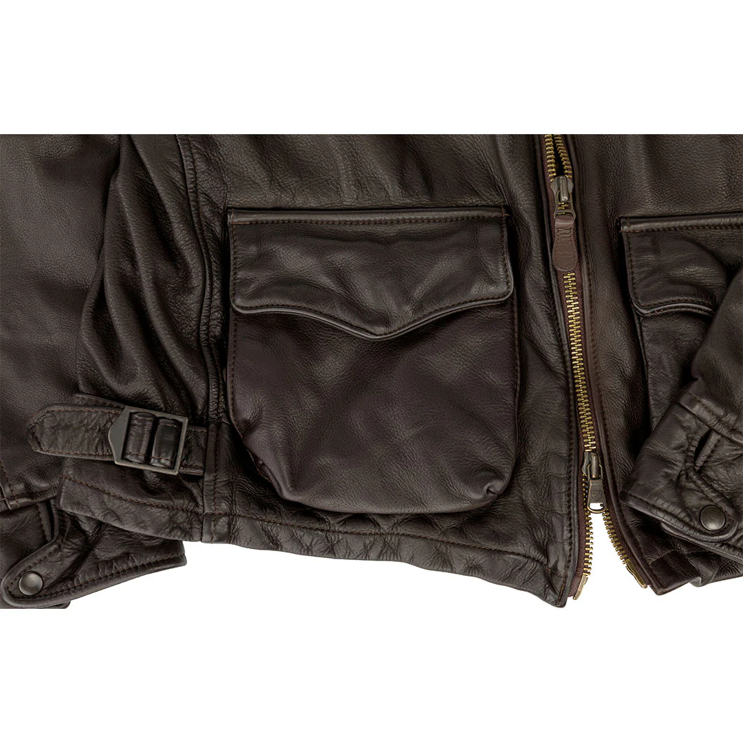 Division Commander’s Leather Tanker Jacket Z21U020 - Image 8
