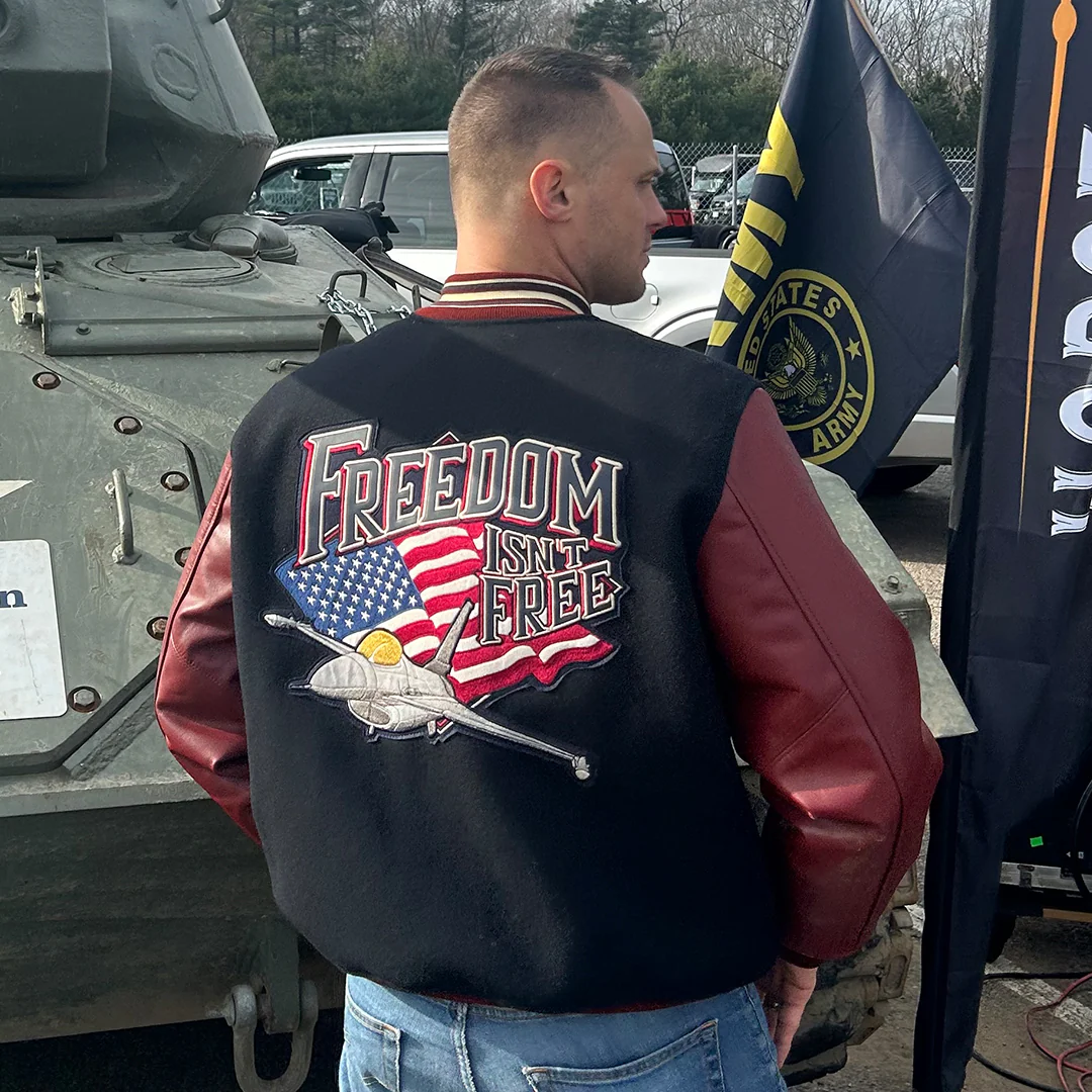 Freedom Isn't Free Varsity Jacket Z28B001 - Image 3