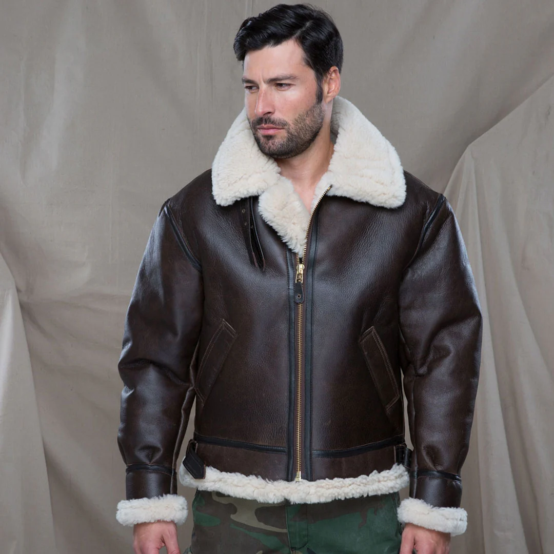 B-3 Sheepskin Jacket Z2102M - Image 3