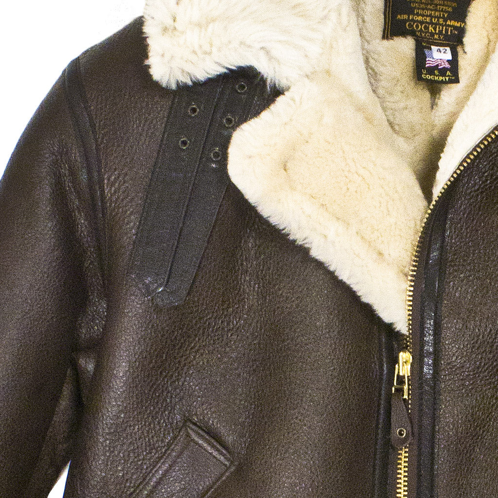 B-3 Sheepskin Jacket Z2102M - Image 7