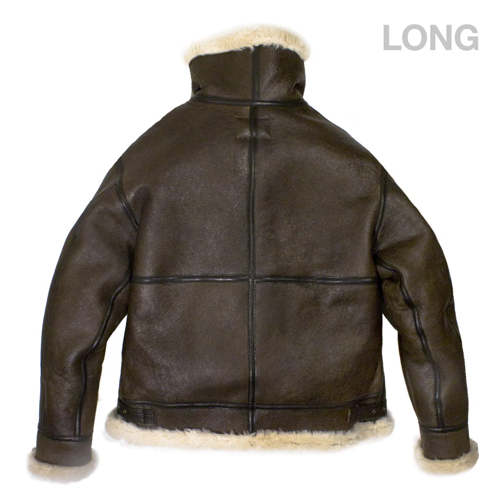 B-3 Sheepskin Jacket (Long) Z2102ML - Image 4