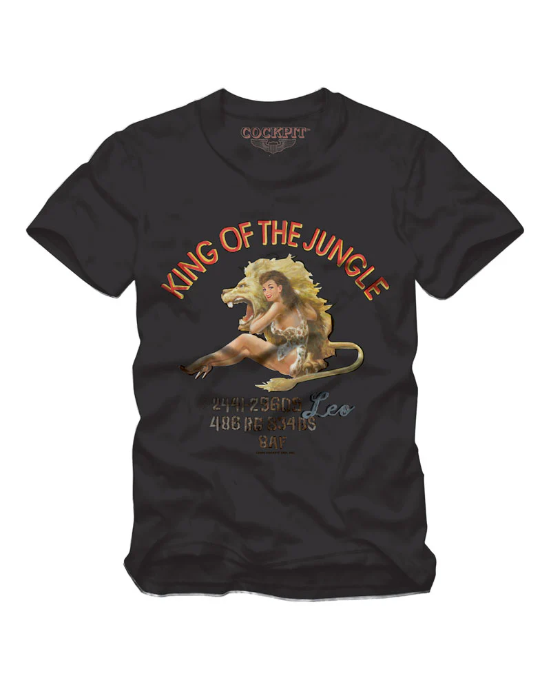 King of the Jungle Pinup Tee Z12B048D - Image 3