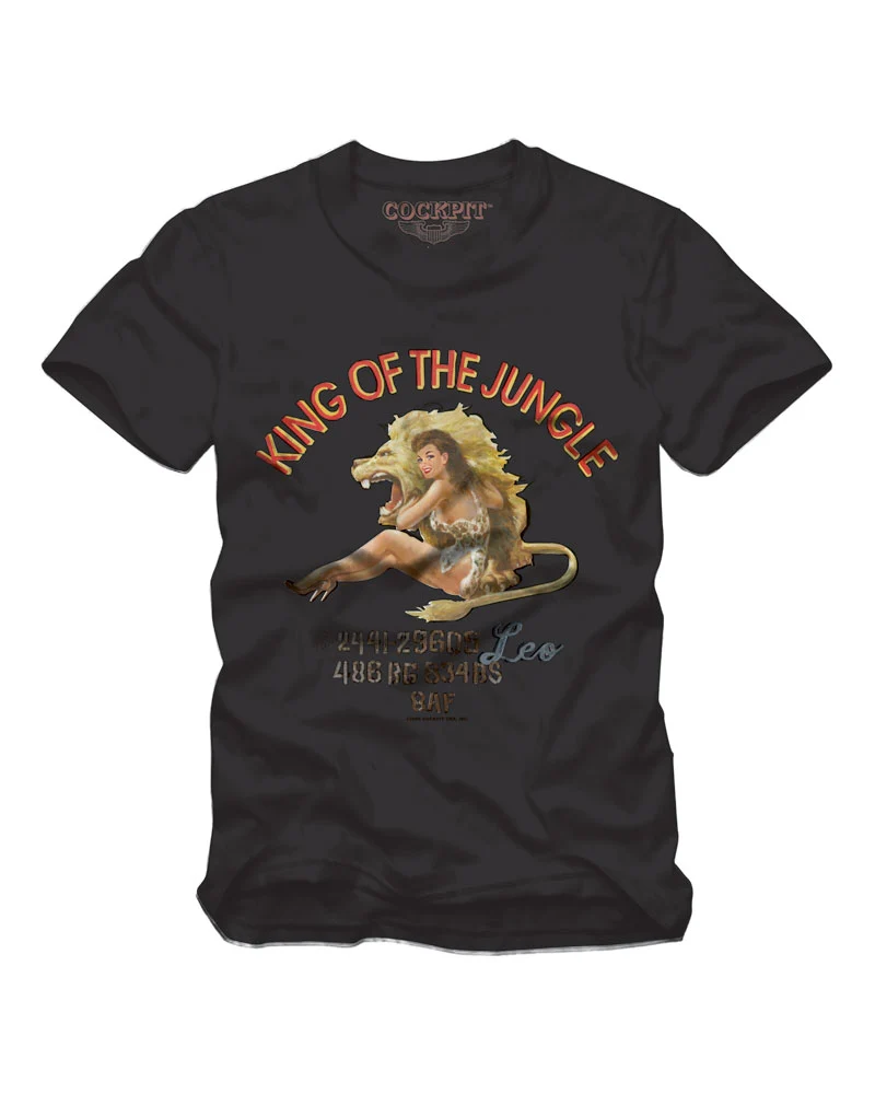 King of the Jungle Pinup Tee Z12B048D - Image 4