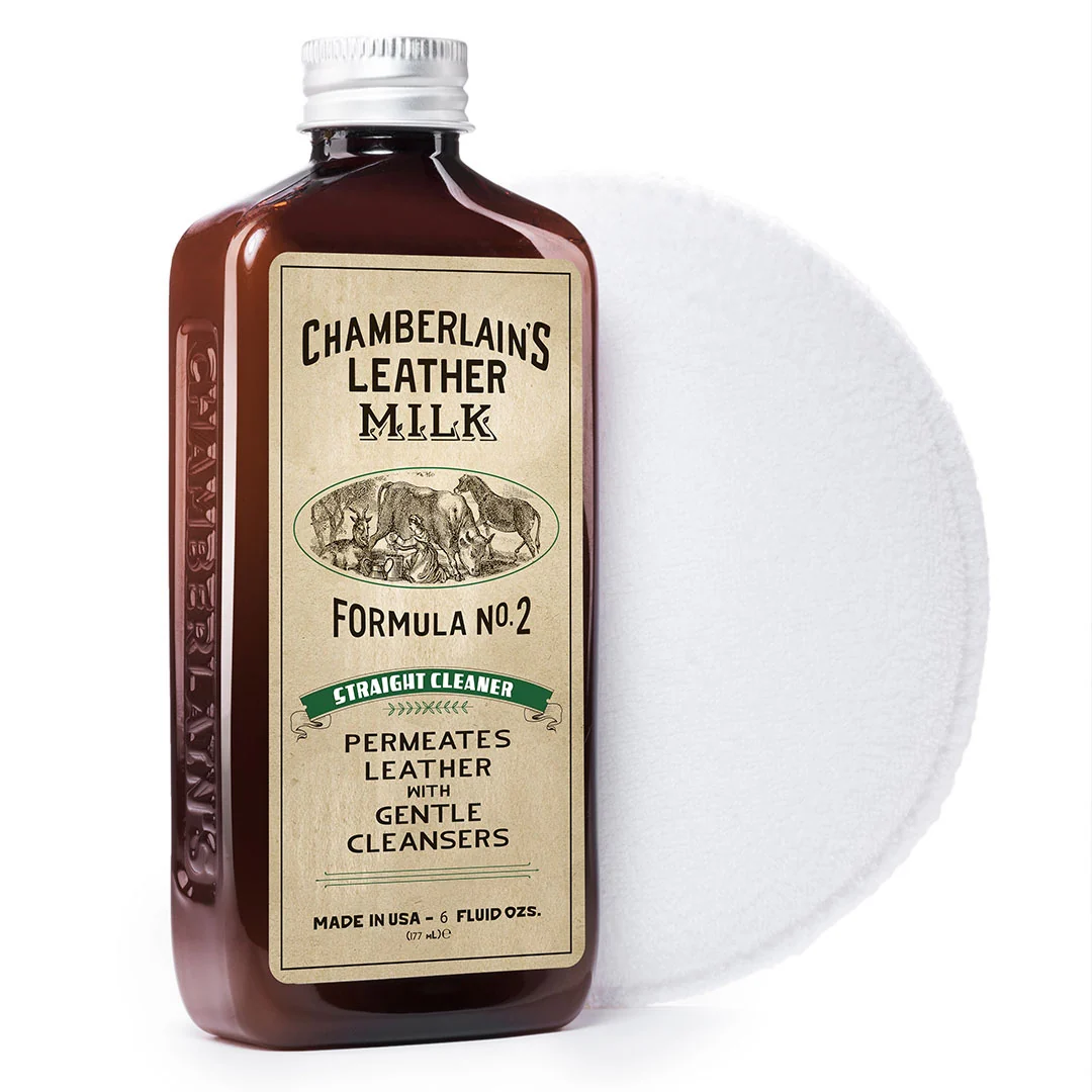 Leather Milk® Straight Cleaner No.2 6oz w Pad Z99Y012 - Image 3