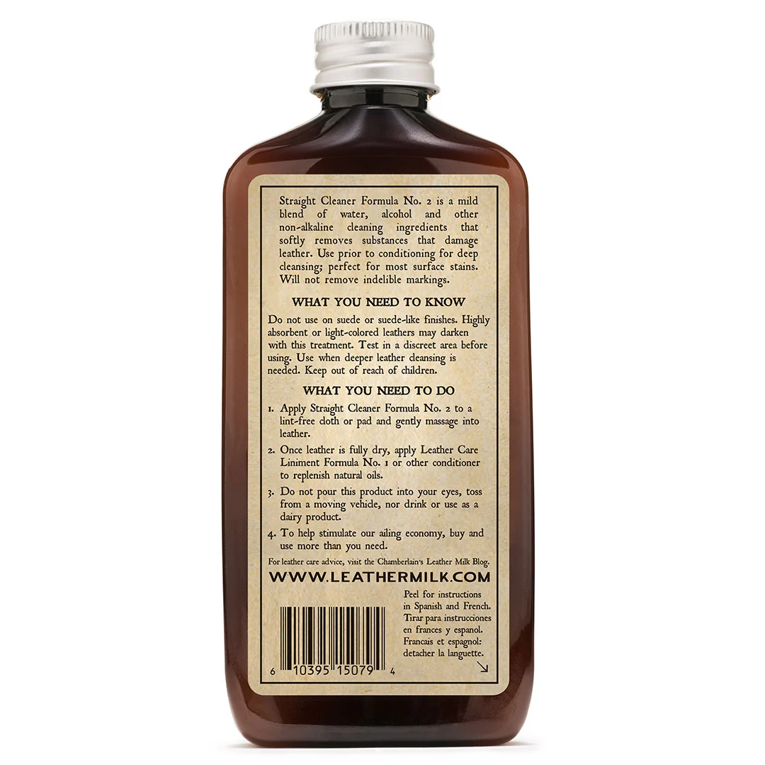 Leather Milk® Straight Cleaner No.2 6oz w Pad Z99Y012 - Image 4