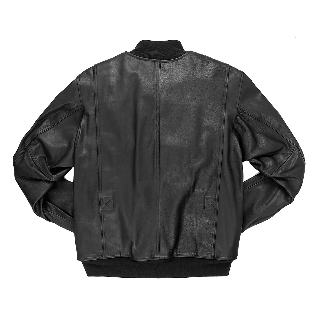 Leather Tanker Jacket Z21E012 - Image 3