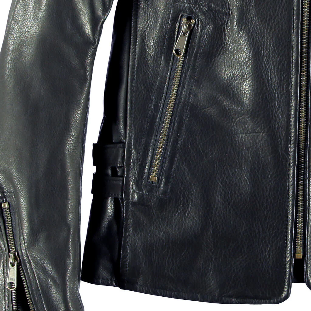 Motorcycle Cafe Racer Jacket W71A002 - Image 5