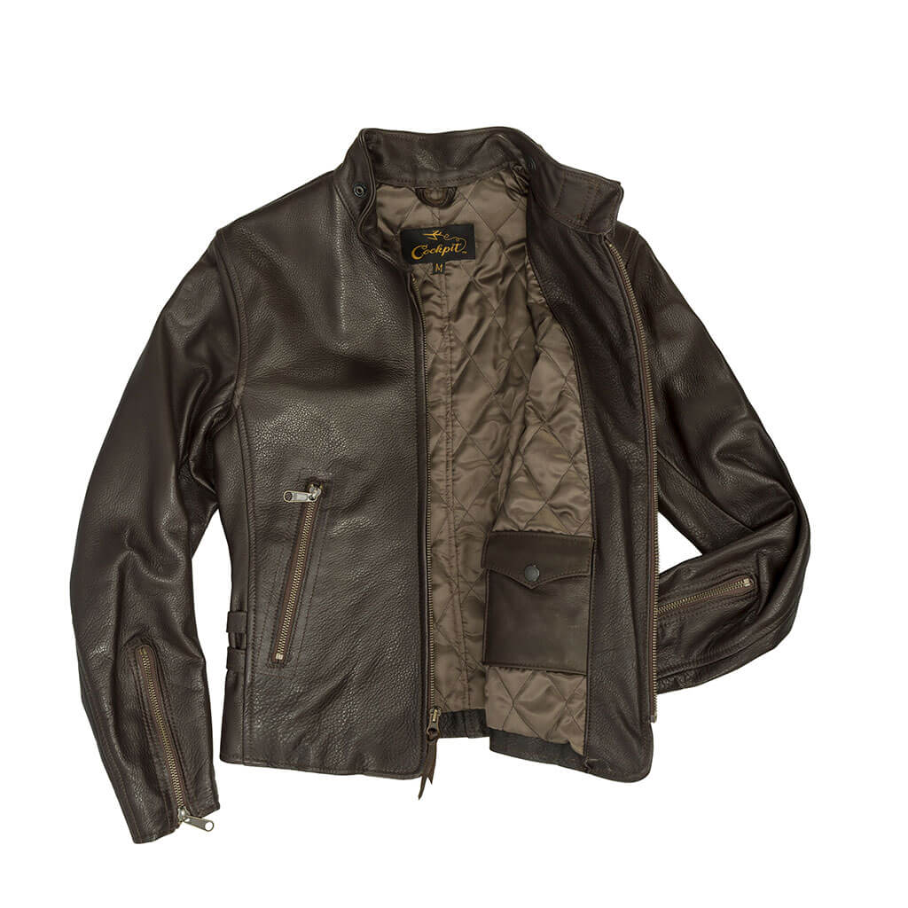 Motorcycle Cafe Racer Jacket W71A002 - Image 9