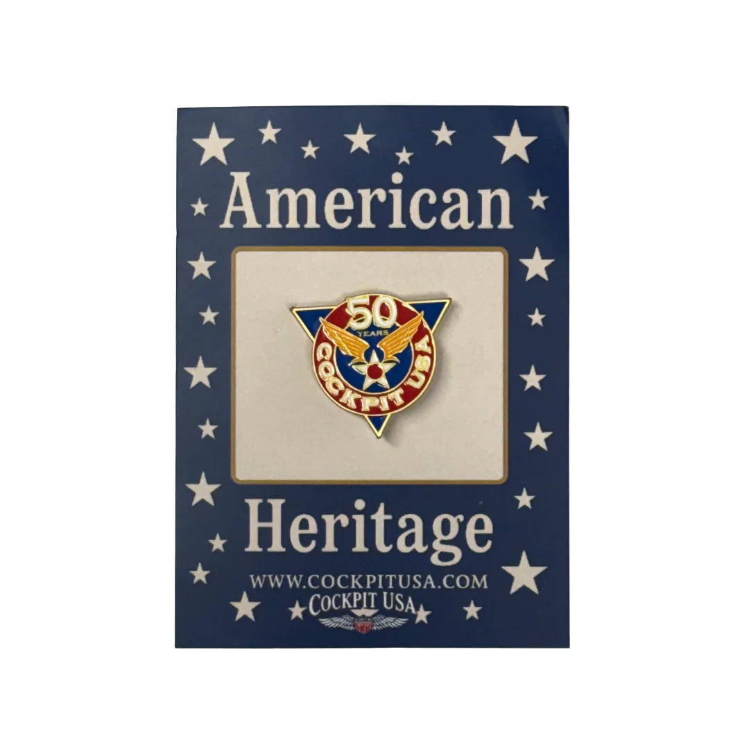 Cockpit USA 50th Anniversary Pin Z99G019