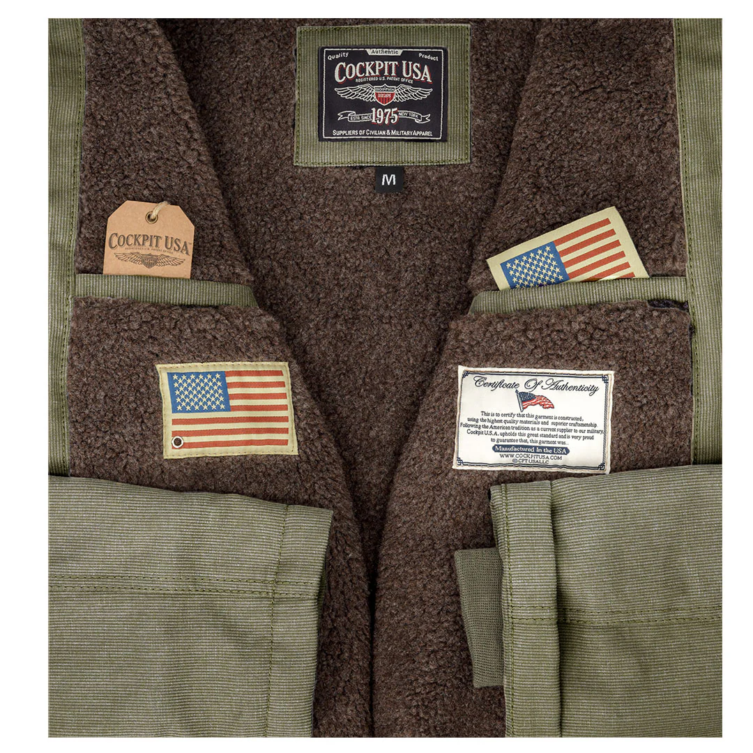 N1 Bedford Cord Navy Jacket in Sage Z26X031 - Image 4