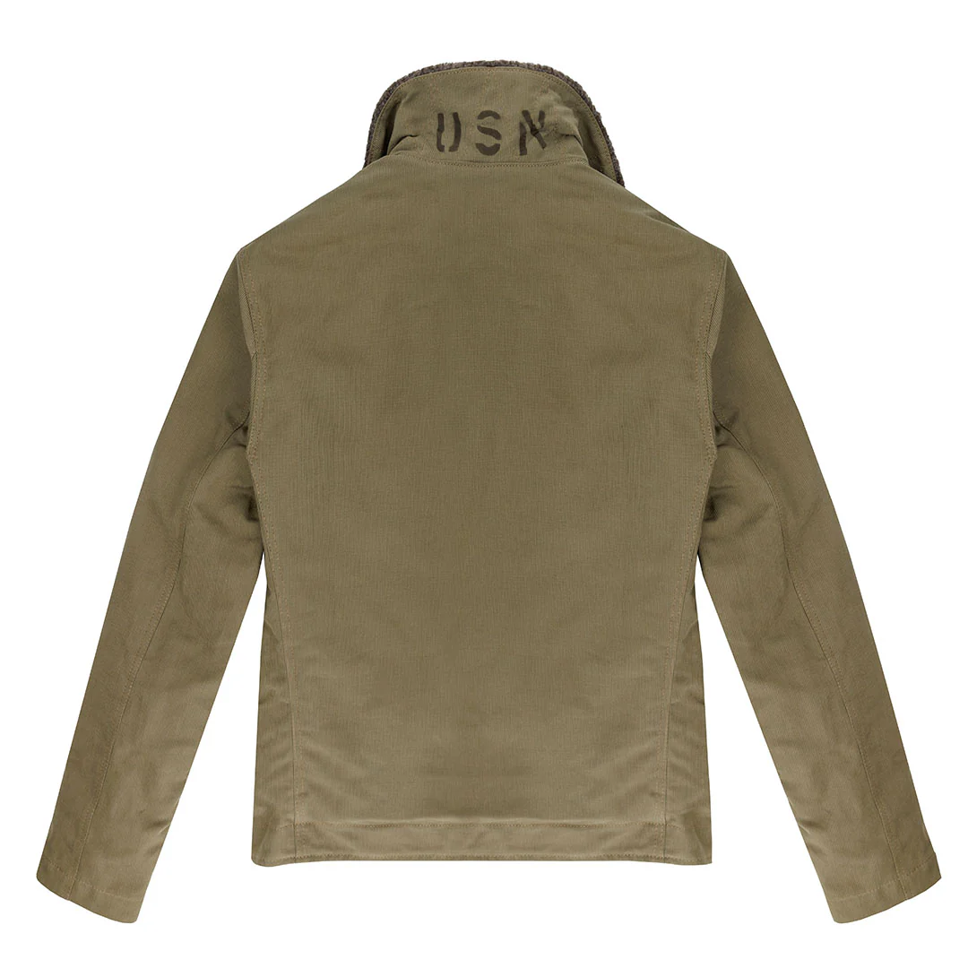 N1 Bedford Cord Navy Jacket in Sage Z26X031 - Image 5