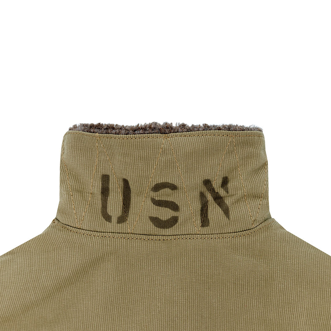 N1 Bedford Cord Navy Jacket in Sage Z26X031 - Image 6