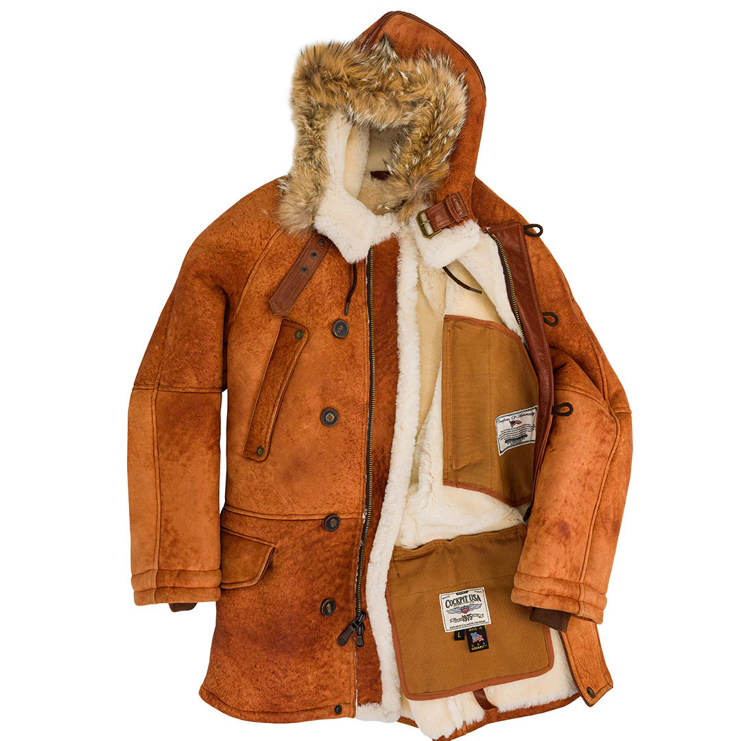 N3B Sheepskin Parka Z21C015 - Image 3