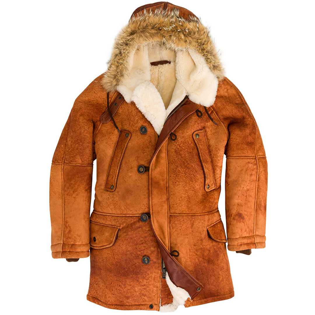 N3B Sheepskin Parka Z21C015 - Image 9