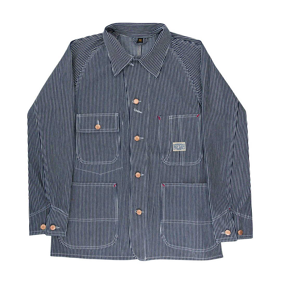 Pay Day Railroad Pinstripe Work-Man's Jacket Z26D108 - Image 4