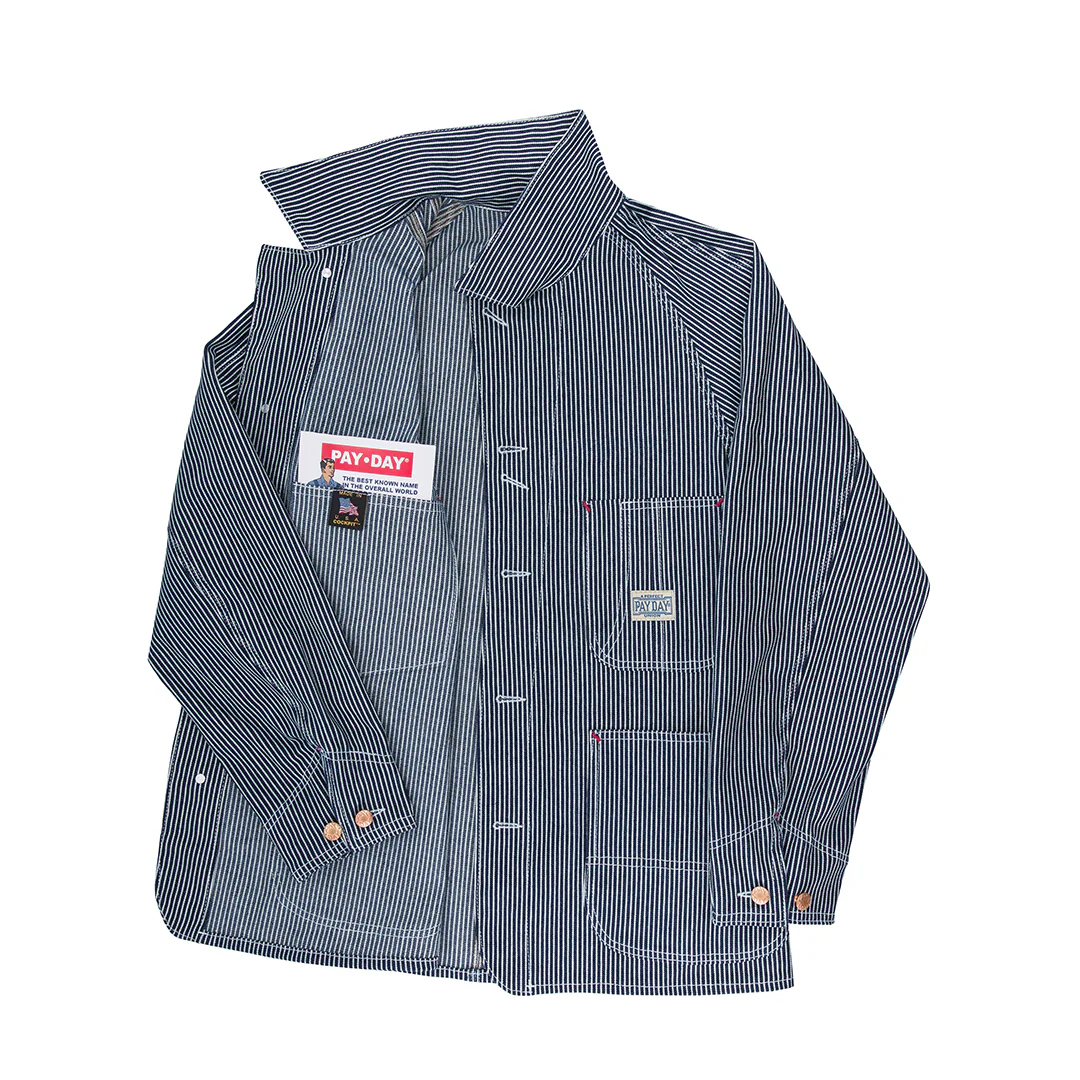 Pay Day Railroad Pinstripe Work-Man's Jacket Z26D108 - Image 5