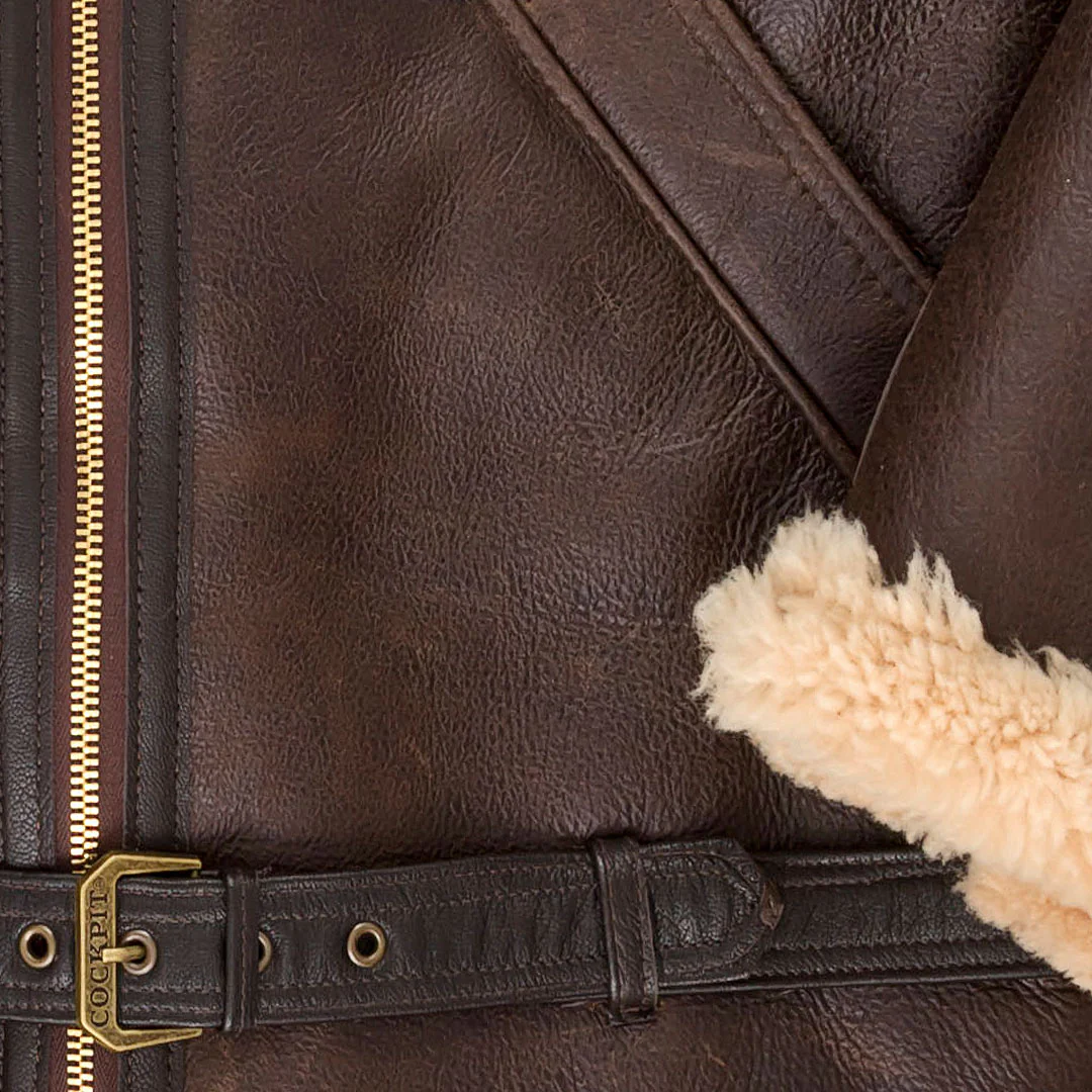 R.A.F Sheepskin Bomber Jacket Z2109 - Image 5