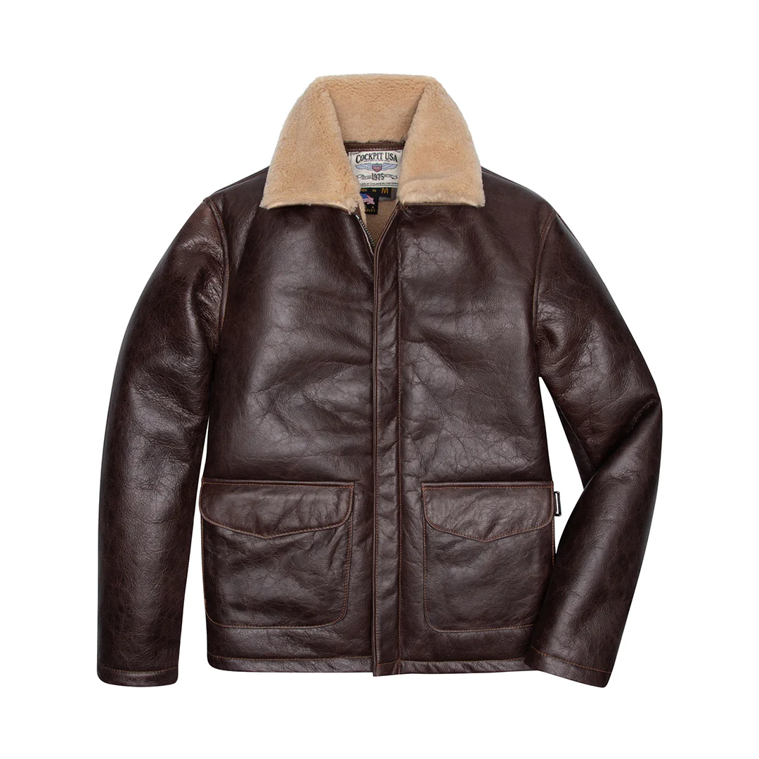 Sheepskin "Oil Rigger"© Jacket Z21F009 - Image 3