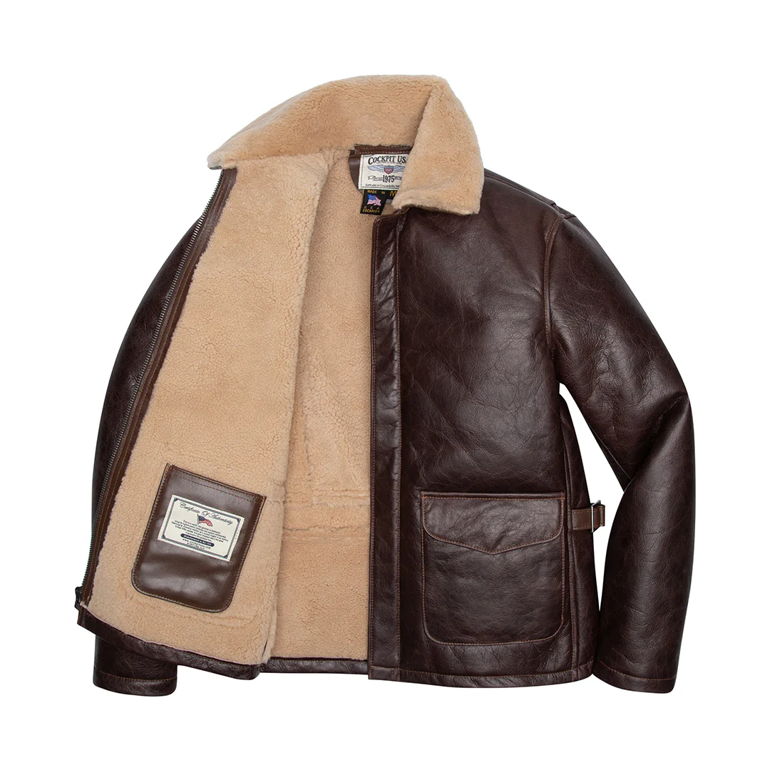 Sheepskin "Oil Rigger"© Jacket Z21F009 - Image 4