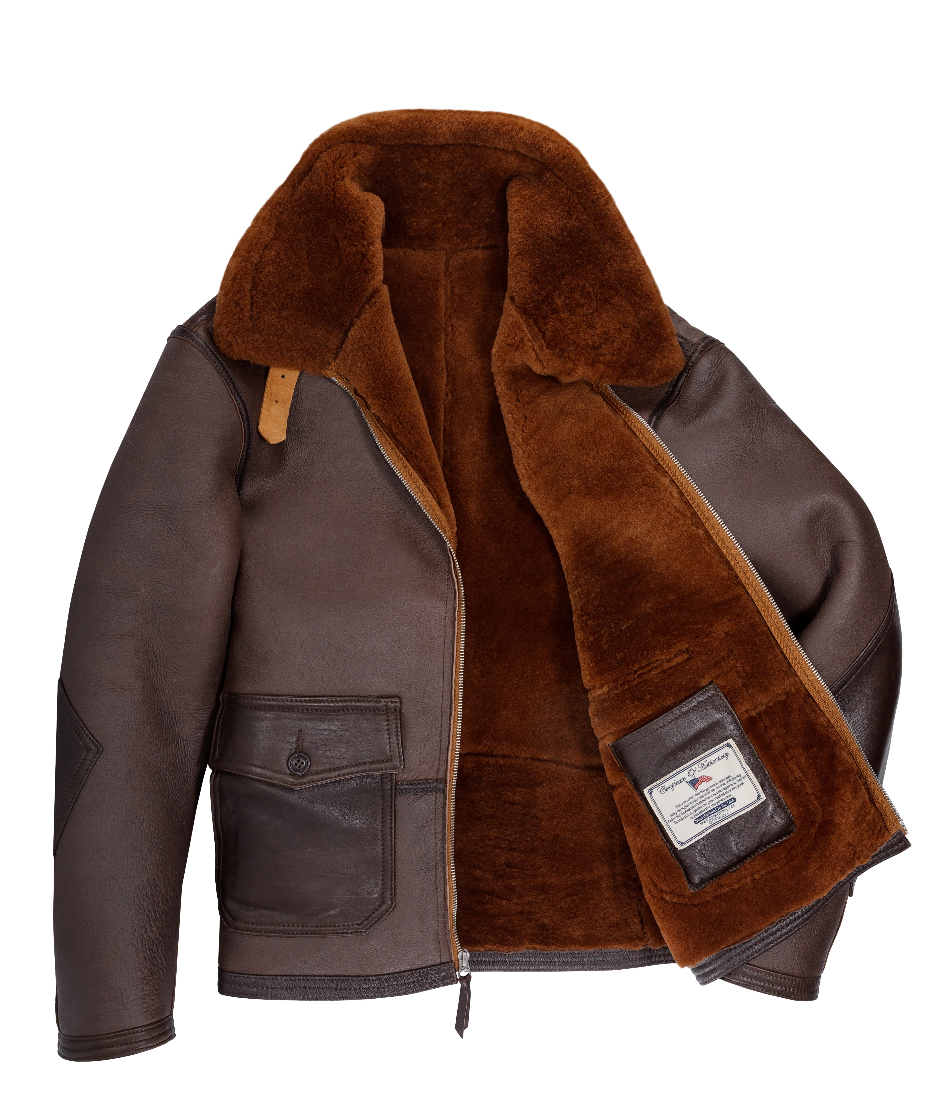 The C44 Sheepskin Flight Jacket Z21C122 - Image 3
