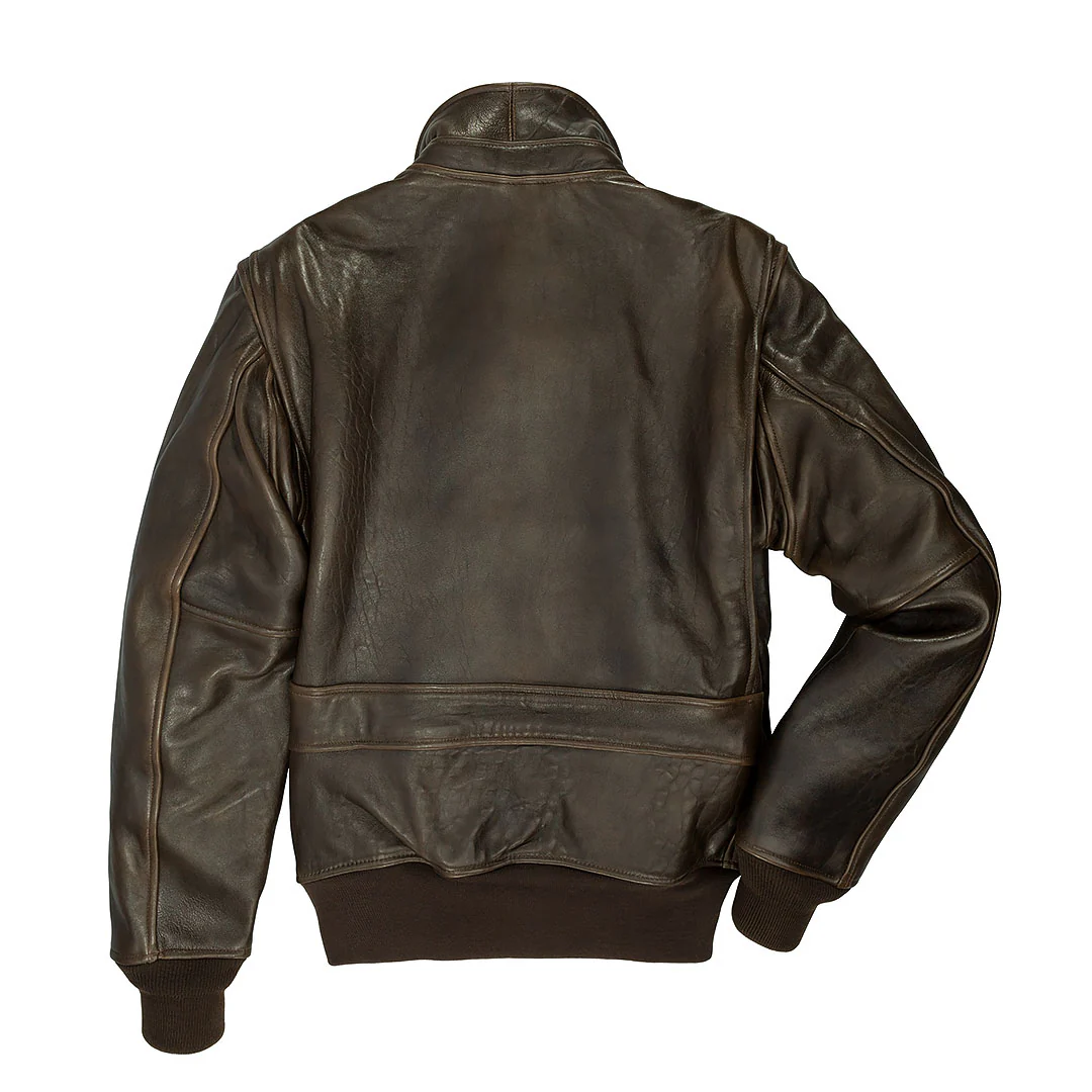 The Mod Raiders™ Leather Jacket Z2129AM in Brown - Image 8