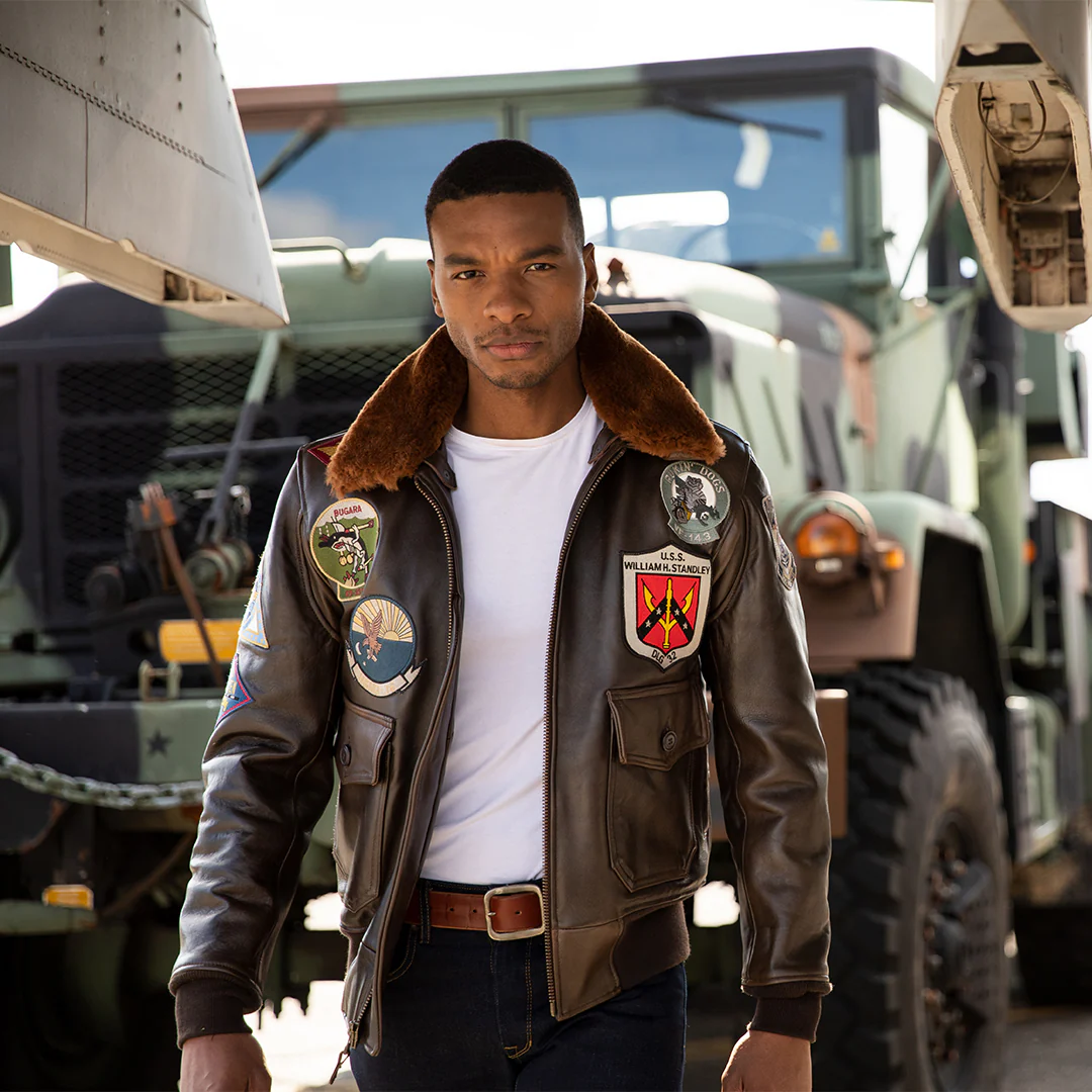 Top Gun Navy G-1 Jacket Z201036M - Image 4