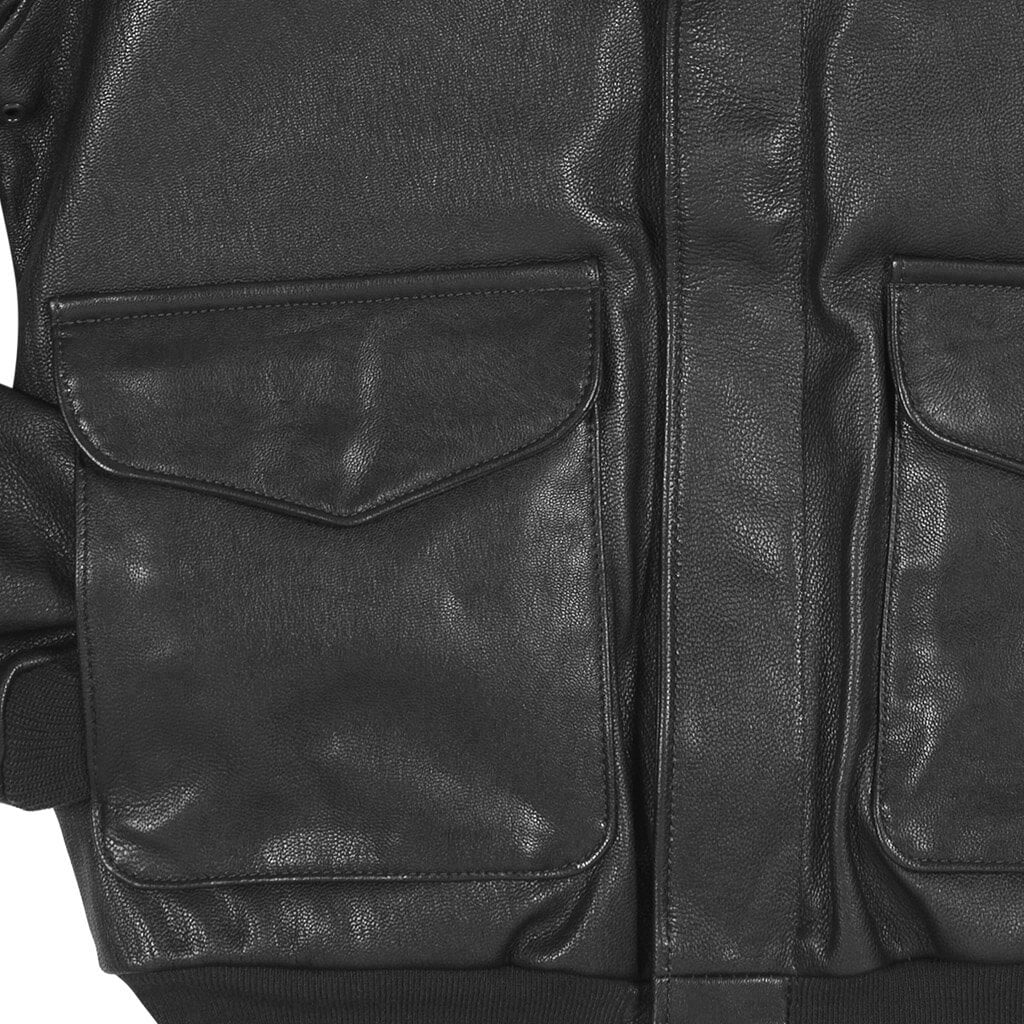 U.S.A.F. 21st. Century A-2 Jacket (Long) Z21V41L in Black - Image 3