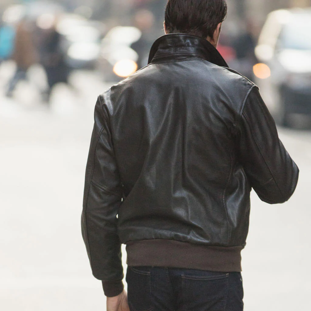 U.S.A.F. 21st. Century A-2 Jacket (Long) Z21V41L in Brown - Image 4