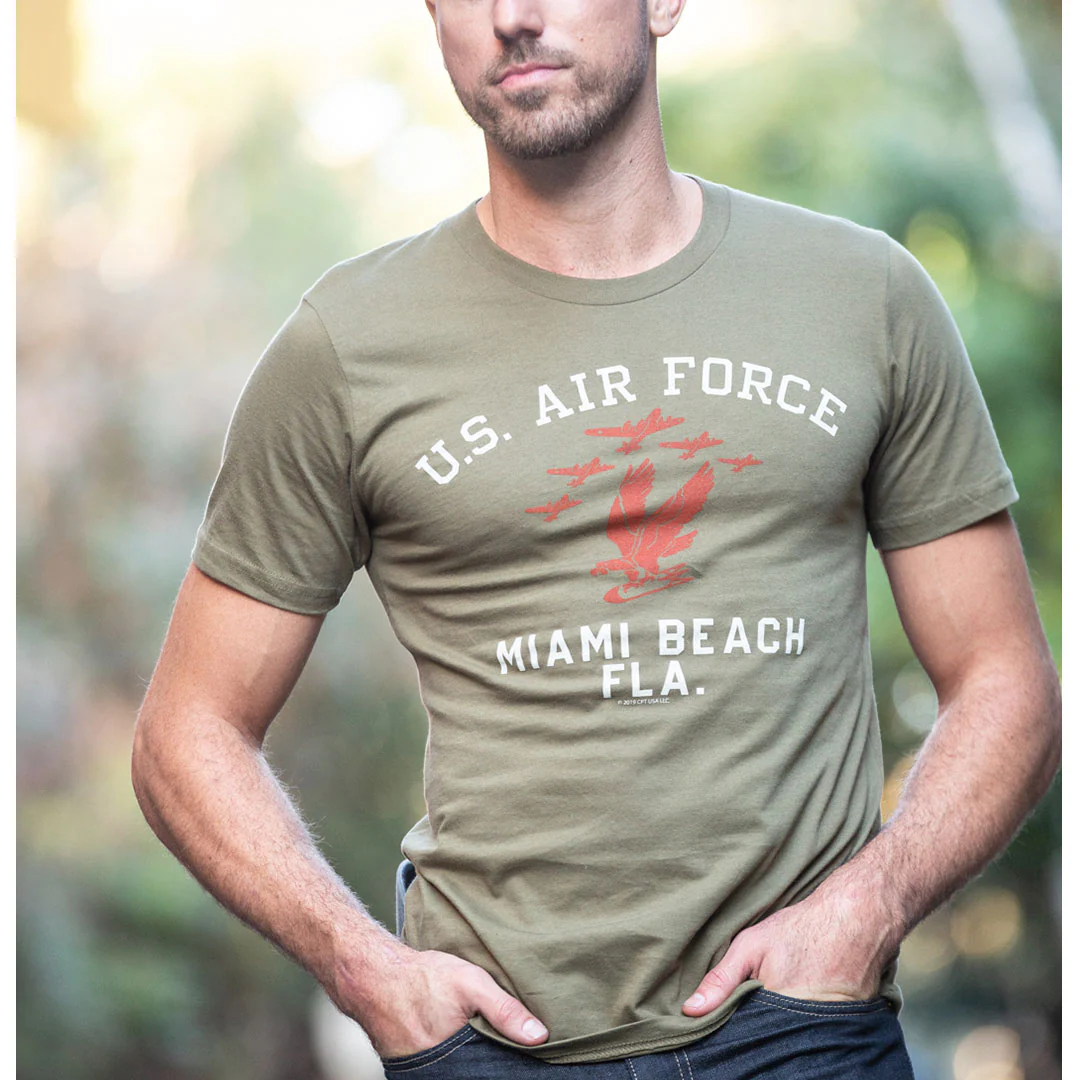 USAF MIAMI BEACH T-Shirt Z12B100D - Image 4