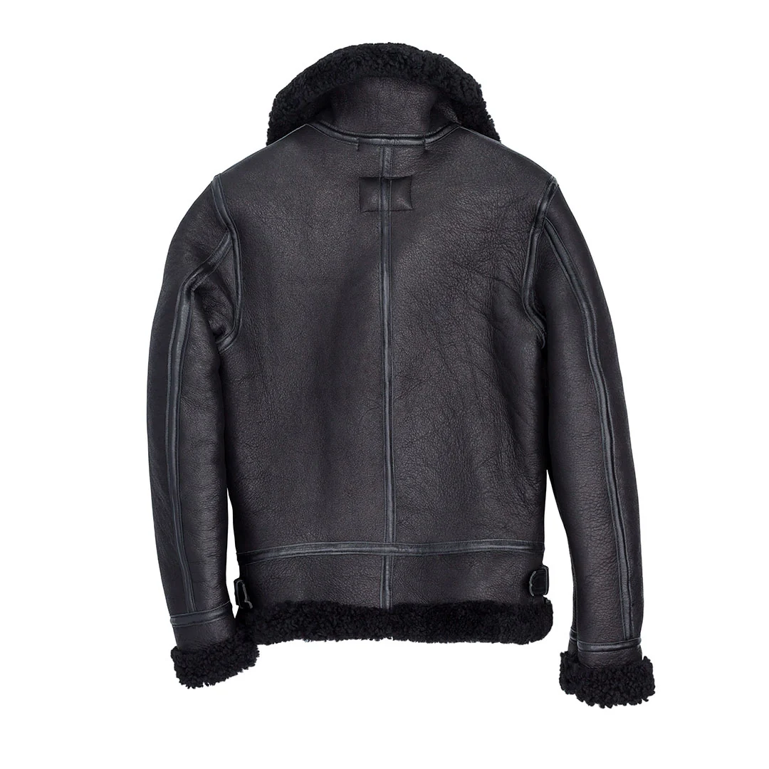 Women's B-3 Bomber Jacket in Black W72N100 - Image 5