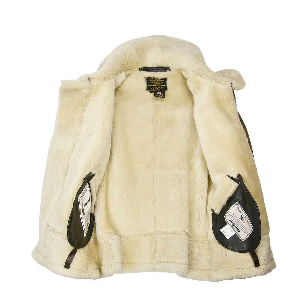 Women's Hooded Sheepskin Jacket W72N500 - Image 7