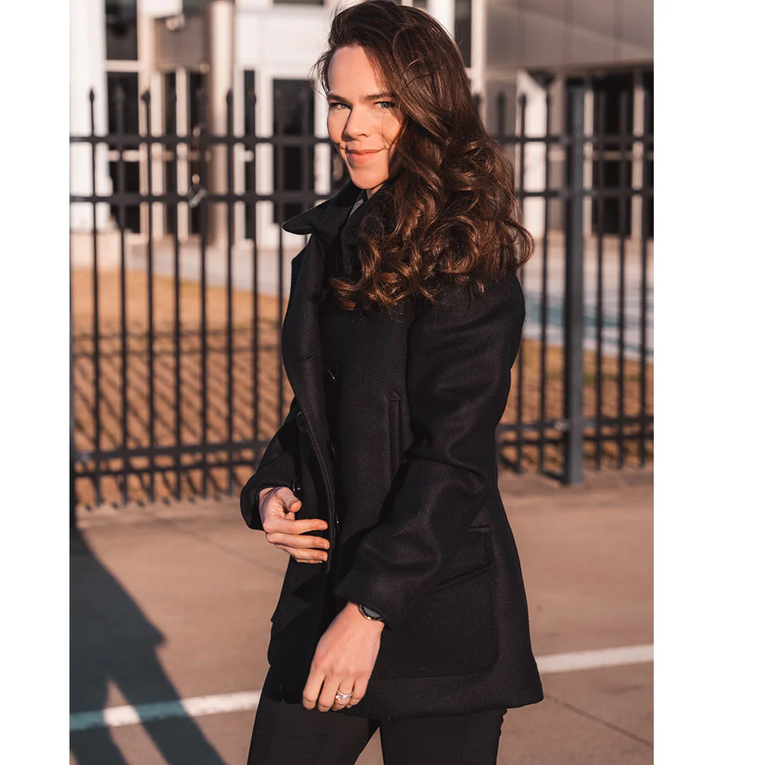 Womens Navy Peacoat W78X002 - Image 5