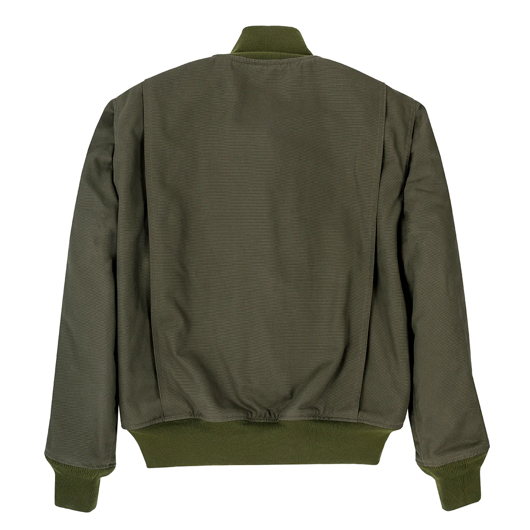 Wool Lined WWII American Tanker Jacket in Olive Z21821N - Image 3
