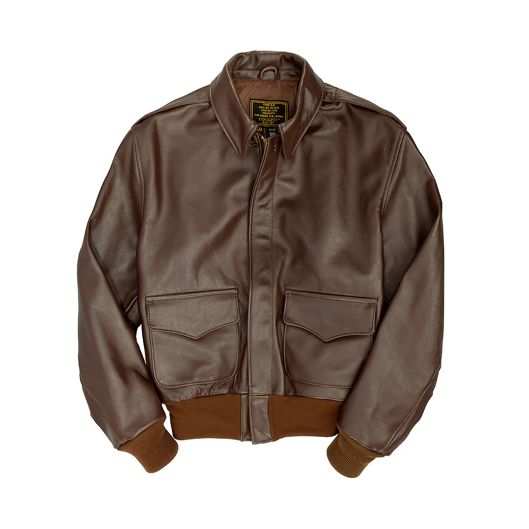 WWII Government Issue A-2 Jacket Z2107H in Brown - Image 10