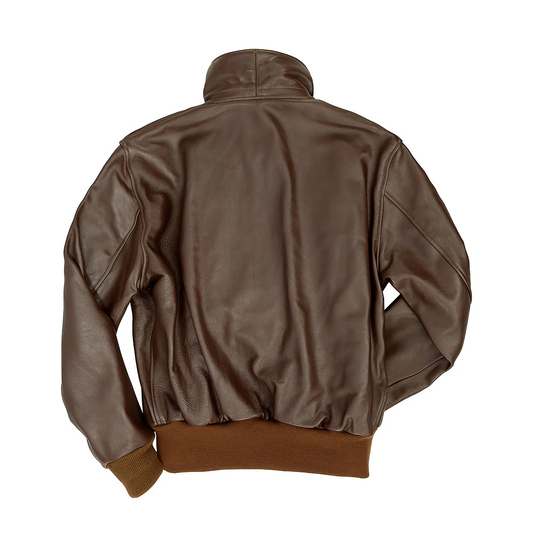 WWII Government Issue A-2 Jacket Z2107H in Brown - Image 8