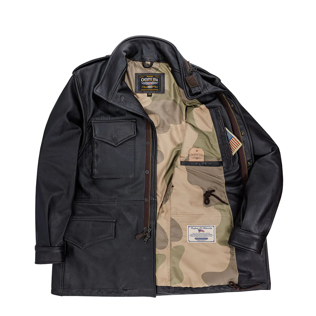 Leather M-65 Field Jacket Z21S024G - Image 4